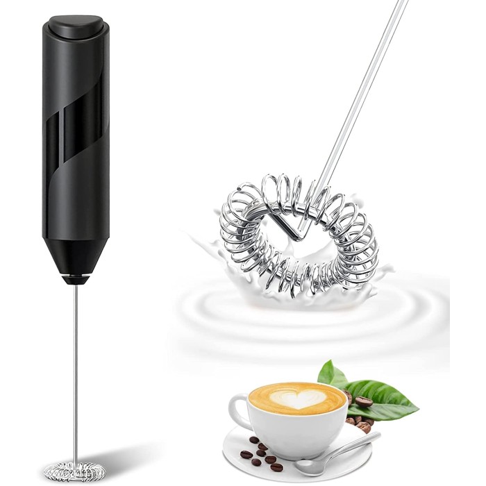Fovbun Milk Frother, Milk Frothers Handheld Electric with High Power 14000  RPM Motor, Mini Foamer Whisk